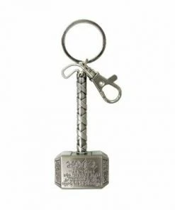 Monogram Marvel Classic Thor Hammer Pewter Key Ring Toy