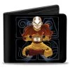 Buckle-Down Avatar The Last Airbender Aang Meditating Pose Bi-fold Wallet Anime