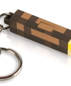 JINX Minecraft - 3D Light-Up Torch Keychain