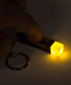 JINX Minecraft - 3D Light-Up Torch Keychain