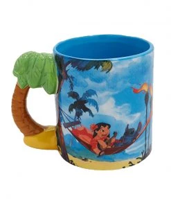 Silver Buffalo Lilo & Stitch Lilo AND Stitch Tree 20oz Ceramic Mug W/Sculpted Handle
