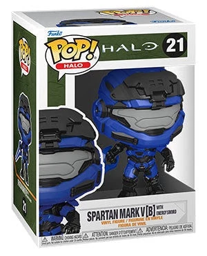 Funko Pops! Funko POP! Games: Halo Infinite Mark V With Blue Energy Sword Vinyl Figure 4 Funko Pops! Funko POP! Games: Halo Infinite Mark V With Blue Energy Sword Vinyl Figure