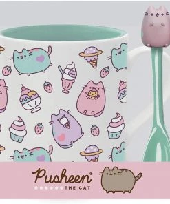 Enesco Pusheen By Our Name Is Mud Sweets Coffee Mug With Spoon, 16 Oz Houseware