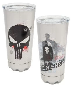 Vandor Marvel The Punisher 20oz. Stainless Steel Vacuum Tumbler