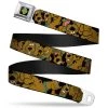 Buckle-Down Scooby Doo Dog Tag Full Color Black/Yellow/Blue Seatbelt Belt