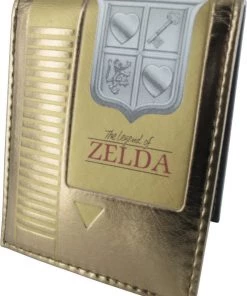 Bioworld Video Games Legend Of Zelda Gold Bi-Fold Wallet