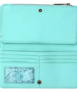 Loungefly Disney Checkered Characters Mint Wallet