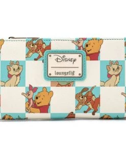 Loungefly Disney Checkered Characters Mint Wallet