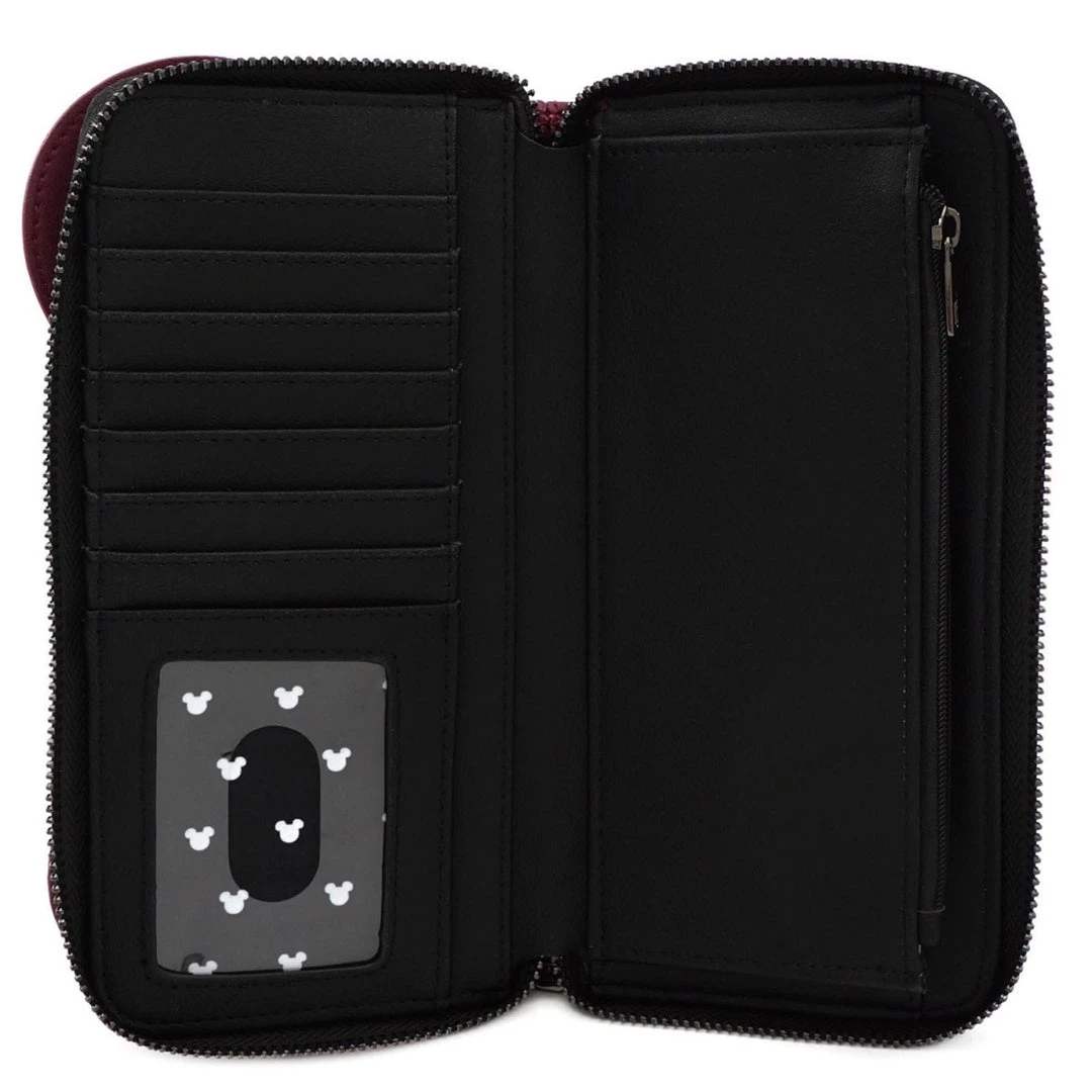 Loungefly Minnie Mouse Quilted Bow & Ears Wallet Zip Around 4 Loungefly Minnie Mouse Quilted Bow & Ears Wallet Zip Around