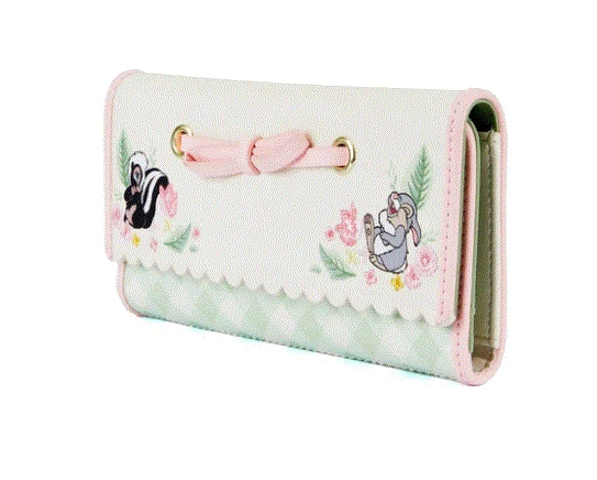 Loungefly Disney Bambi Spring Time Gingham Tri-fold Wallet 3 Loungefly Disney Bambi Spring Time Gingham Tri-fold Wallet