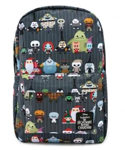 Bioworld Nightmare Before Christmas Chibi Character Nylon Backpack Disney
