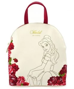 LOUNGEFLY X DISNEY BOLD BELLE MINI FAUX LEATHER BACKPACK
