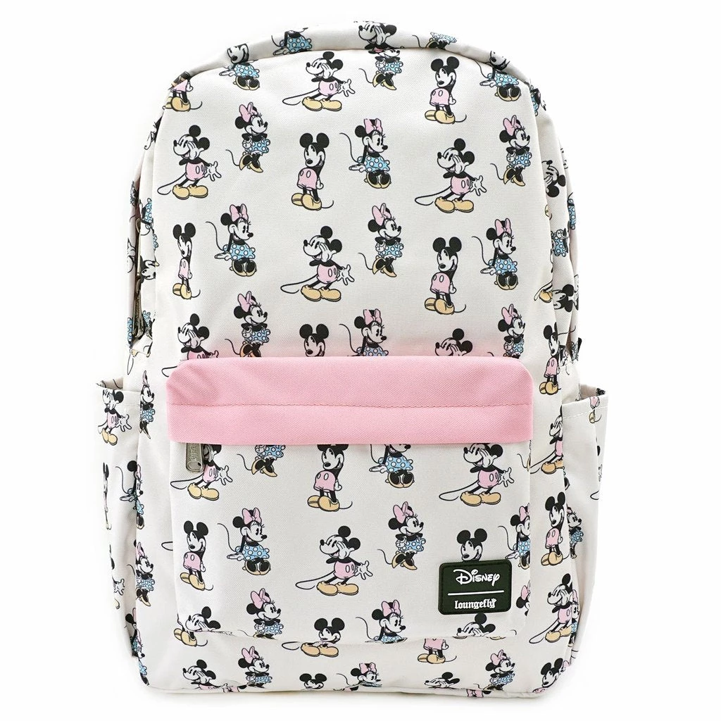 Pastel Minnie Mickey Backpack Nylon Loungefly 5 Pastel Minnie Mickey Backpack Nylon Loungefly