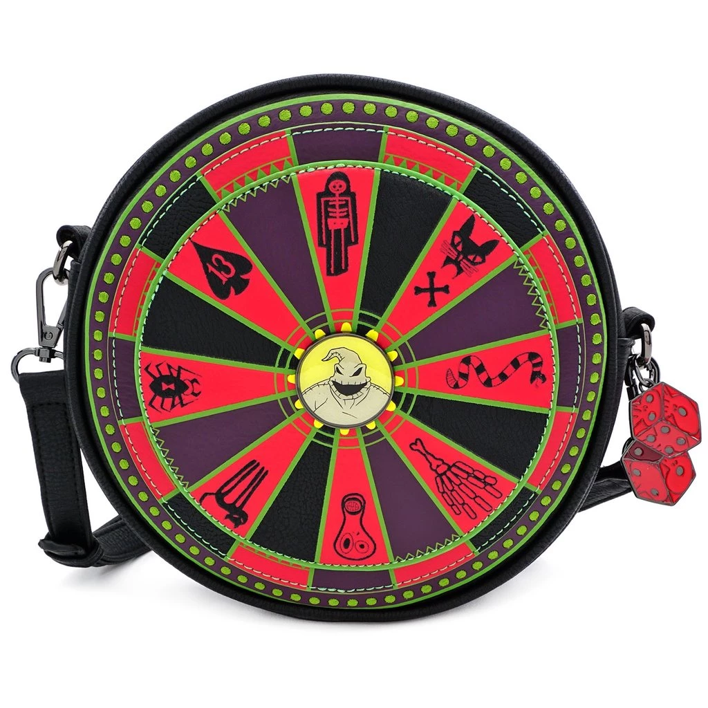 Nightmare Before Christmas Oogie Boogie Wheel Crossbody Bag Loungefly X 3 Nightmare Before Christmas Oogie Boogie Wheel Crossbody Bag Loungefly X