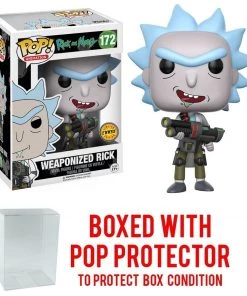 Rick And Morty - Weaponized Rick Chase Funko Pop With Pop Protector Funko Pops!