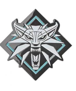 JINX The Witcher 3 White Wolf Medallion Enamel Pin Video Games