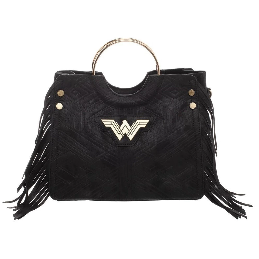 Bioworld DC Comics Wonder Woman Fringe Handbag Purse 3 Bioworld DC Comics Wonder Woman Fringe Handbag Purse