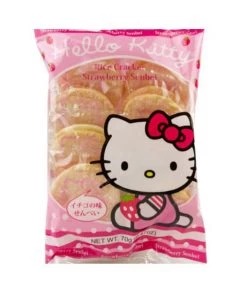 Asian Food Grocer Anime Hello Kitty Strawberry Senbei Cracker 70g