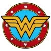 Open Road Brands Wonder Woman Logo Embossed Metal Sign
