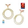 Body Vibe Wonder Woman Lasso Dangle With Steel Post Stud Earrings
