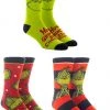 Bioworld Movies The Grinch 3 Pair Crew Socks