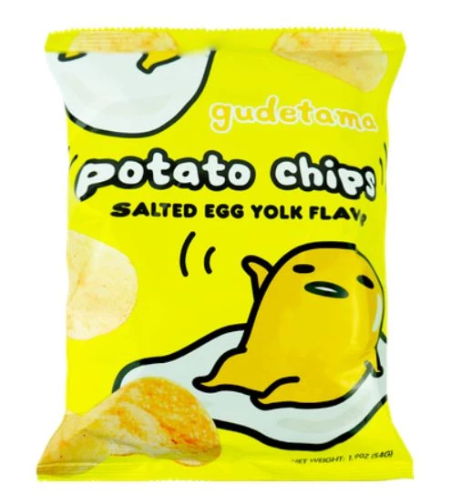 Asian Food Grocer Gudetama Potato Chips Salted Egg Yolk Flavor 54g 3 Asian Food Grocer Gudetama Potato Chips Salted Egg Yolk Flavor 54g