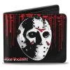 Buckle-Down Jason Voorhees Friday The 13th Blood Splatter Bi-Fold Wallet 2 Buckle-Down Jason Voorhees Friday The 13th Blood Splatter Bi-Fold Wallet