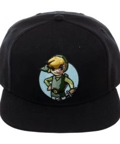 Bioworld The Legend Of Zelda - Link Snapback Hat Flat Bill Cap Video Games