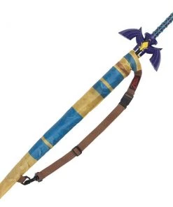 Bioworld Legend Of Zelda - Sword Sculpted Umbrella With Over The Shoulder Carrying Bag Video Games