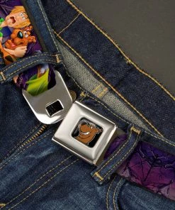 Buckle-Down Scooby Doo - Scooby & Shaggy Hugging Seatbelt Buckle Belt
